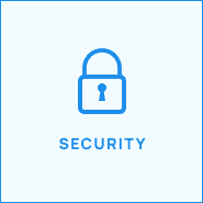 lock symbol with security text