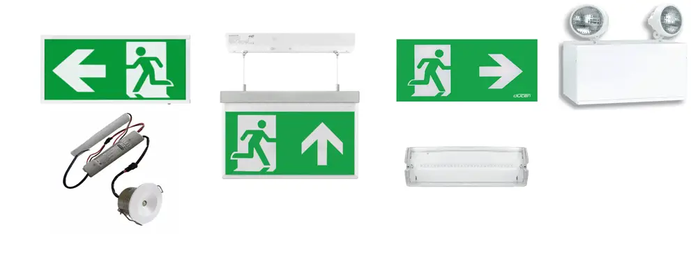 Selection of Emergency Lights